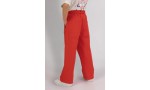 - 4-9 Yaş Kız Çocuk İşlemeli Pantolon - Kırmızı