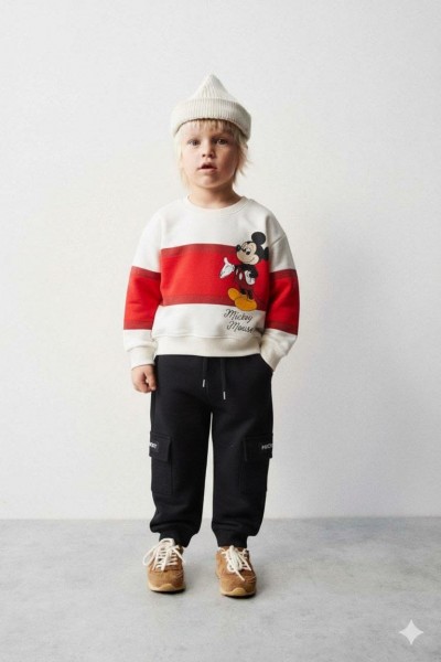 * 1-6 Yaş Erkek Çocuk Mickey Takım 