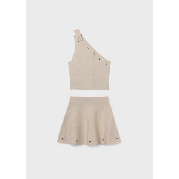 < 10-16 Yaş Kız Çocuk İkili Triko Takım