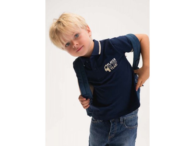 < 3-10 Yaş Erkek Çocuk Polo Tshirt - Lacivert
