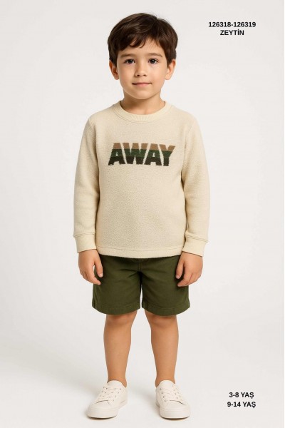 < 2-14 Yaş Erkek Çocuk Mevsimlik Triko - Haki