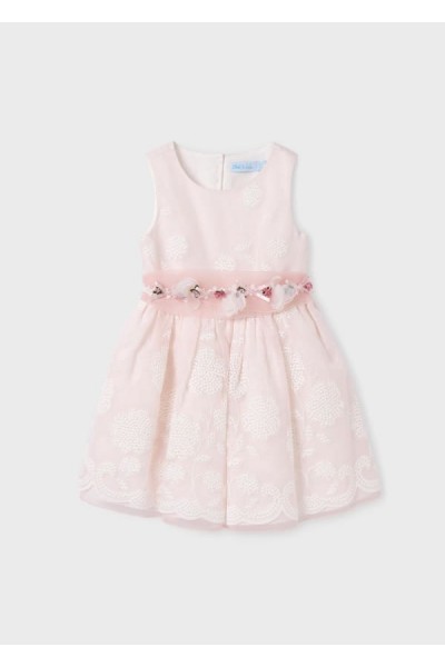 4-8 Yaş Kız Çocuk Abel&Lula Şık Elbise - Pudra