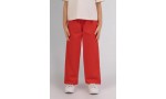 - 4-9 Yaş Kız Çocuk İşlemeli Pantolon - Kırmızı