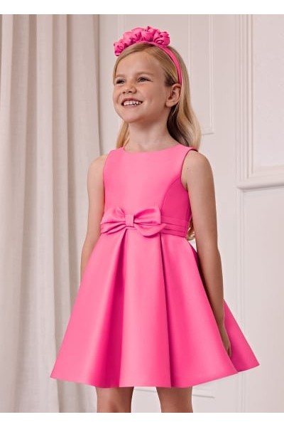 4-8 Yaş Kız Çocuk Abel&Lula Mikoda Elbise - Fuşya