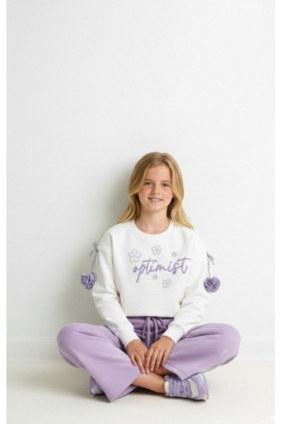 * 4-12 Yaş Kız Çocuk Optimist Takım - Lila