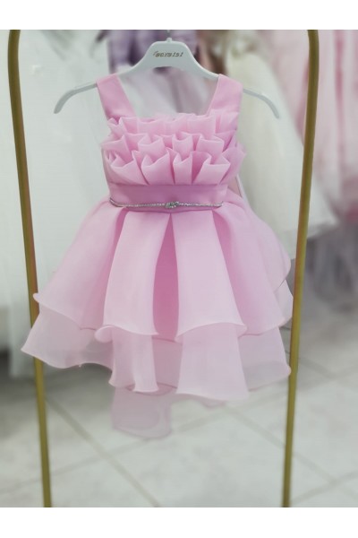 - 1-5 Yaş Kız Çocuk Abiye Elbise - Pembe