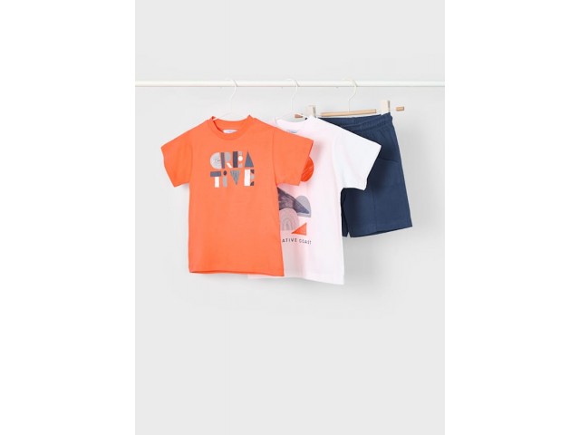 - 3-9 Yaş Erkek Çocuk 3lü Takım - Turuncu