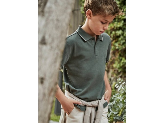 - 10-16 Yaş Erkek Çocuk Polo Yaka Tshirt - Petrol