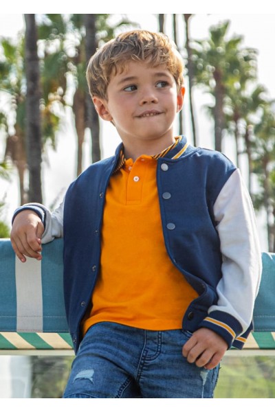 .3-9 Yaş Erkek Çocuk Bomber Collage Ceket