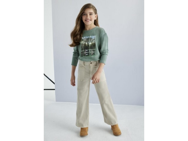 * 10-16 Yaş Kız Çocuk Mayoral Tint Jean Pantolon